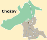 Chožov - mapka